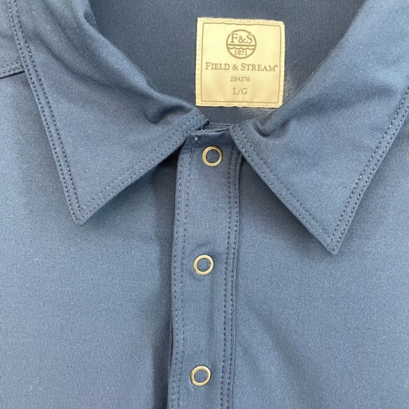 Field & Stream Stretchy Golf Shirt Polo 284276 Navy Blue Men’s Large - Picture 7 of 16